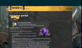 
							         Instance portal | WoWWiki | FANDOM powered by Wikia								  
							    