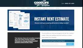 
							         Instant Rental Analysis | Good Life Property Management								  
							    