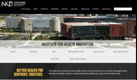 
							         Institute for Health Innovation: Northern Kentucky University, Greater ...								  
							    