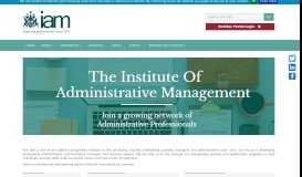 
							         Institute of Administrative Management								  
							    