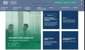 
							         Institute of Business & Finance | Online Advisor Financial Training								  
							    