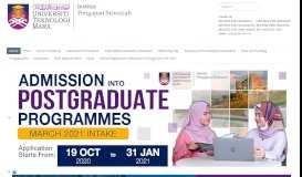 
							         Institute of Graduate Studies - E - DEFERMENT - IPSiS - UiTM								  
							    