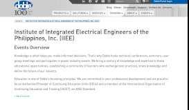 
							         Institute of Integrated Electrical Engineers of the Philippines ...								  
							    