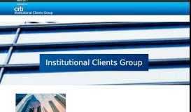 
							         Institutional Clients Group - Citi Bank								  
							    