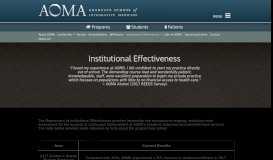 
							         Institutional Effectiveness | Acupuncture School - AOMA Graduate ...								  
							    