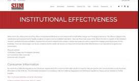
							         Institutional Effectiveness and Assessment — SUM Bible College ...								  
							    