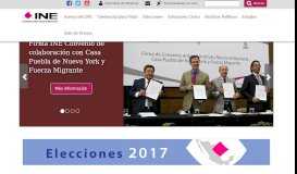 
							         Instituto Nacional Electoral - INE								  
							    