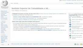 
							         Instituto Superior de Contabilidade e Administração de ... - Wikipédia								  
							    