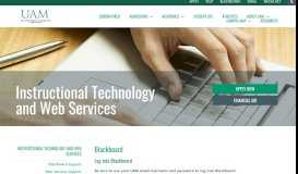 
							         Instructional Technology and Web Services | University of ...								  
							    