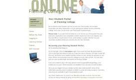 
							         instructions about your Fleming student portal - Fleming College ...								  
							    