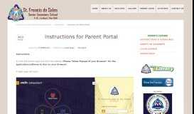 
							         Instructions for Parent Portal - St. Francis de Sales Senior Secondary ...								  
							    