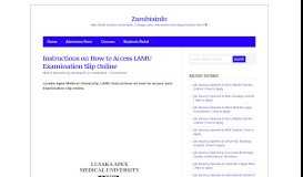 
							         Instructions on How to Access LAMU Examination Slip Online ...								  
							    