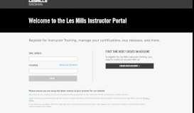 
							         Instructor Portal – Les Mills								  
							    