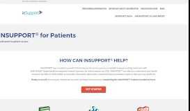 
							         INSUPPORT™ for Patients								  
							    