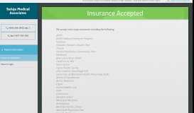 
							         Insurance Accepted - Saluja Medical Associates - Physician								  
							    