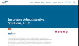 
							         Insurance Administrative Solutions, L.L.C. - AHIP								  
							    