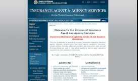 
							         Insurance Agent and Agency Services Home Page								  
							    