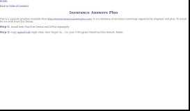 
							         Insurance Answers Plus - SoftSense Data								  
							    