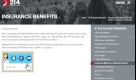 
							         Insurance Benefits - Insurance (Employee Benefit Center) | d214								  
							    