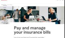 
							         Insurance Bill Pay - State Farm®								  
							    