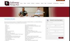 
							         Insurance & Billing | Galloway Therapy								  
							    