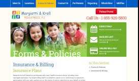 
							         Insurance & Billing - Margiotti & Kroll Pediatrics								  
							    