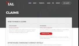 
							         Insurance Claims | IAL								  
							    