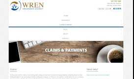 
							         Insurance Claims & Payments | Wren Insurance Agency								  
							    
