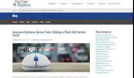 
							         Insurance Customer Service Tools: Utilizing a Client Self-Service Portal								  
							    