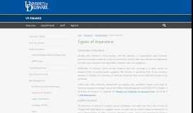 
							         Insurance for Students | VP Finance - University of Delaware								  
							    