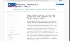 
							         Insurance Information - Hilltown Community Health Center								  
							    