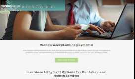 
							         Insurance & Payment | Behavioral Health Services | HSSC								  
							    