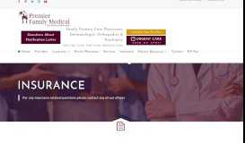 
							         Insurance - Premier Family Medical								  
							    