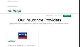 
							         Insurance Providers | Ing & McKee: Alberta Insurance Brokers								  
							    