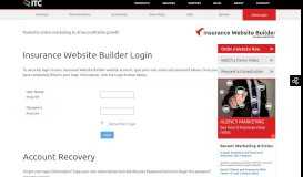 
							         Insurance Website Builder: Client Login								  
							    