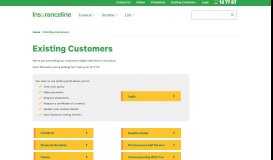 
							         Insuranceline Existing Customers - Insuranceline								  
							    