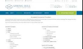 
							         Insurances – Spring Hill MRI and Imaging								  
							    