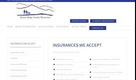 
							         Insurances we accept » Desert Ridge Family Physicians								  
							    
