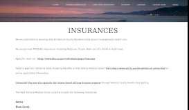 
							         Insurances - West Ventura Medical Clinic								  
							    
