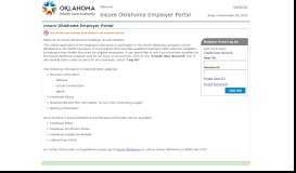 
							         Insure Oklahoma Employer Portal								  
							    