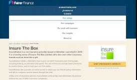 
							         Insure The Box reviews • Fairer Finance								  
							    