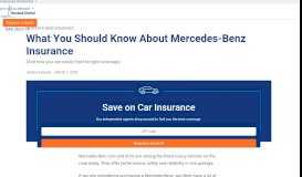 
							         Insure Your Mercedes-Benz, Get Educated | Trusted Choice								  
							    