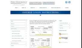 
							         Insured Login Instructions | First Insurance Funding								  
							    