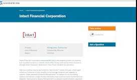 
							         Intact Financial Corporation | Guidewire								  
							    