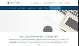 
							         InTANDEM HR: Full-service Colorado PEO								  
							    