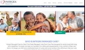 
							         Integra Managed Care								  
							    