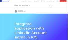 
							         Integrate application with LinkedIn Account signIn in IOS ...								  
							    