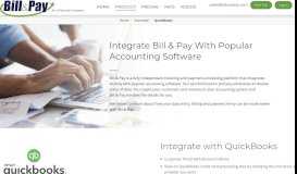 
							         Integrate Bill & Pay With QuickBooks								  
							    