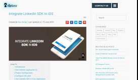 
							         Integrate LinkedIn SDK In iOS - TheAppGuruz								  
							    