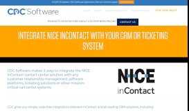
							         Integrate NICE inContact with Your CRM | CDC Software								  
							    